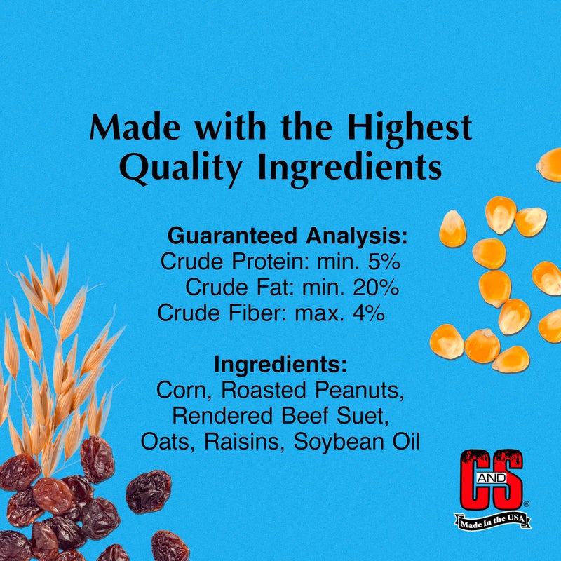 CS C&S Wild Bird Woodpecker Suet Nuggets Mega Box, 8 Pounds - Image 2